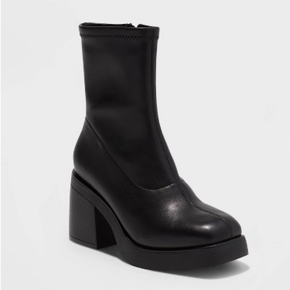 Target Platform Sock Booties -- Women's Cece Sock Boots - A New Day